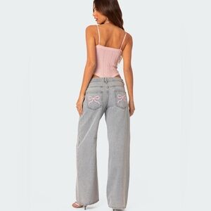 Edikted Bow Pocket Jeand Low Rise (S)